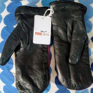 Italian Parisi Leather Women's Mittens